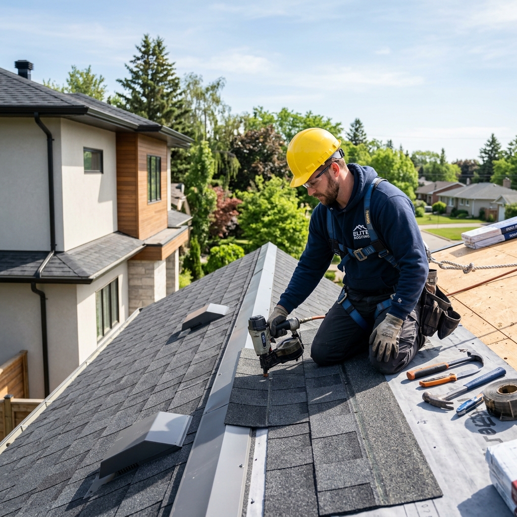 Roofing professional